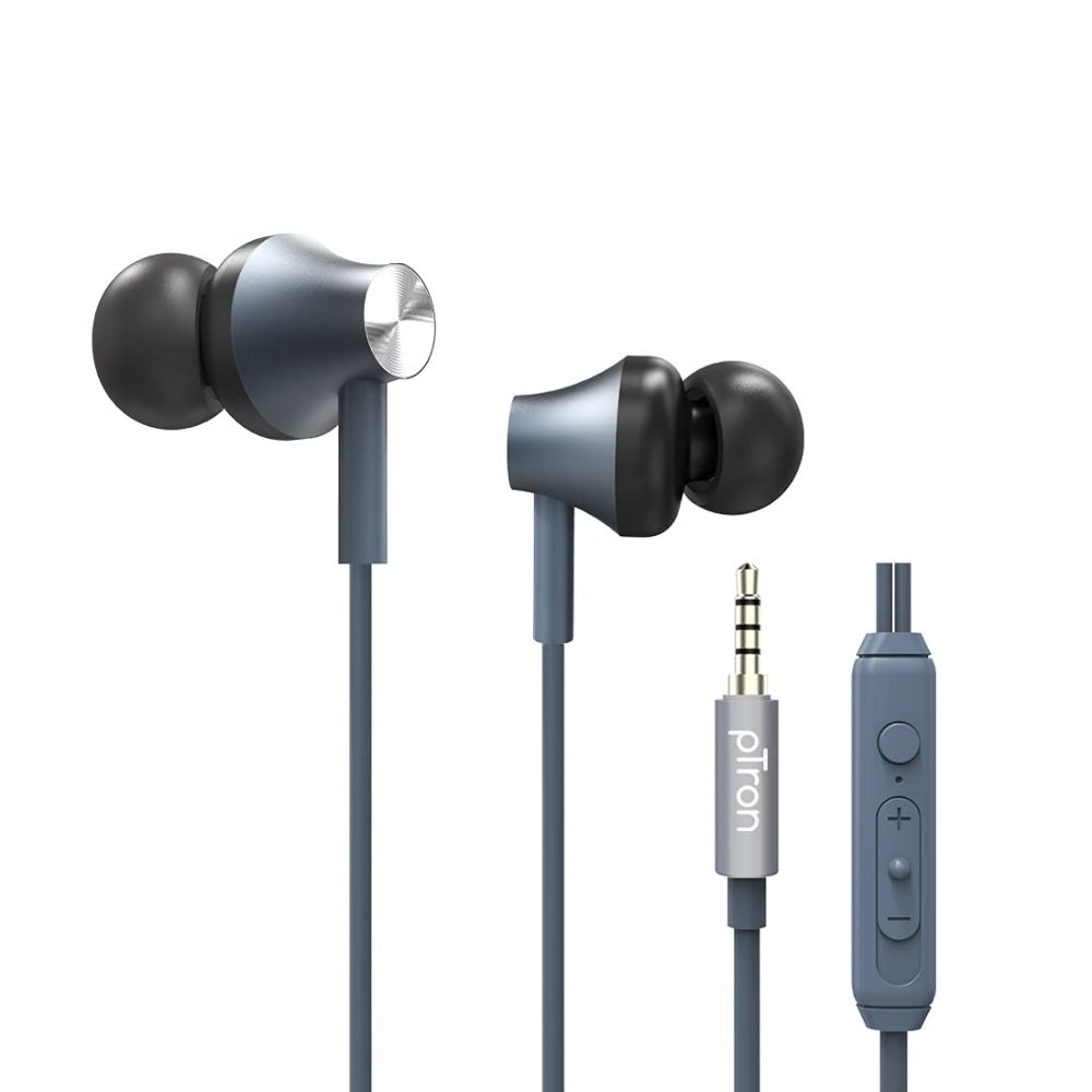 pTron Pride Evo HBE (High Bass Earphones) in-Ear Wired Headphones with in-line Mic, Noise Cancelling Headset with 1.2m Tangle-Free Cable (Grey)
pTron Pride Evo HBE (High Bass Earphones) in-Ear Wired Headphones with in-line Mic, Noise Cancelling Headset with 1.2m Tangle-Free Cable (Grey)