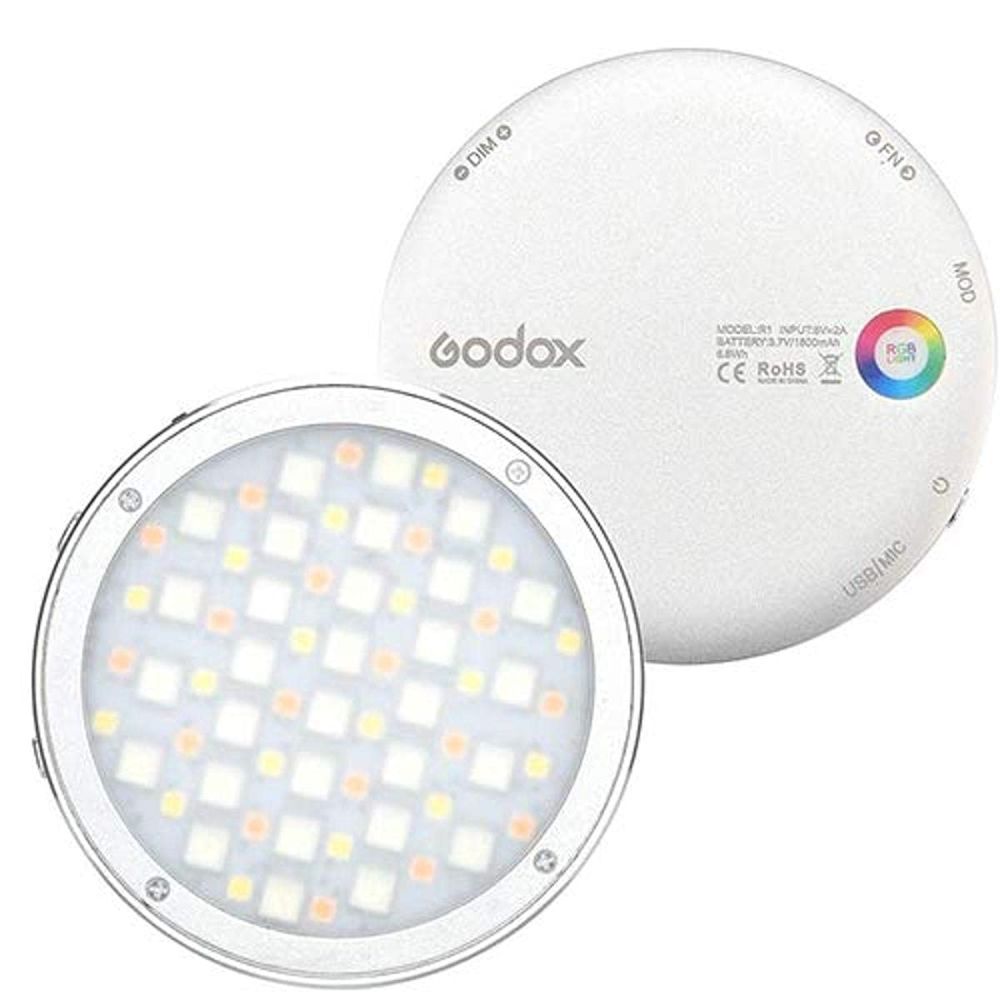 Godox Round RGB Mini Creative Light R1 Silver, Light brightness adjustment, Bicolor mode/Colorful mode/Situational special effects mode
Godox Round RGB Mini Creative Light R1 Silver, Light brightness adjustment, Bicolor mode/Colorful mode/Situational special effects mode