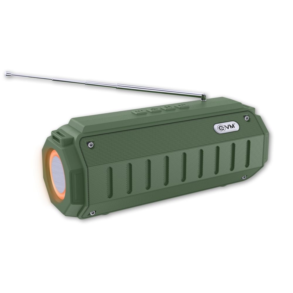 EVM EnBoom X44 Portable Bluetooth Speaker with 10W Output, Up to 3 to 4 Hours Playtime, Colorful Led Light (Green)
EVM EnBoom X44 Portable Bluetooth Speaker with 10W Output, Up to 3 to 4 Hours Playtime, Colorful Led Light (Green)