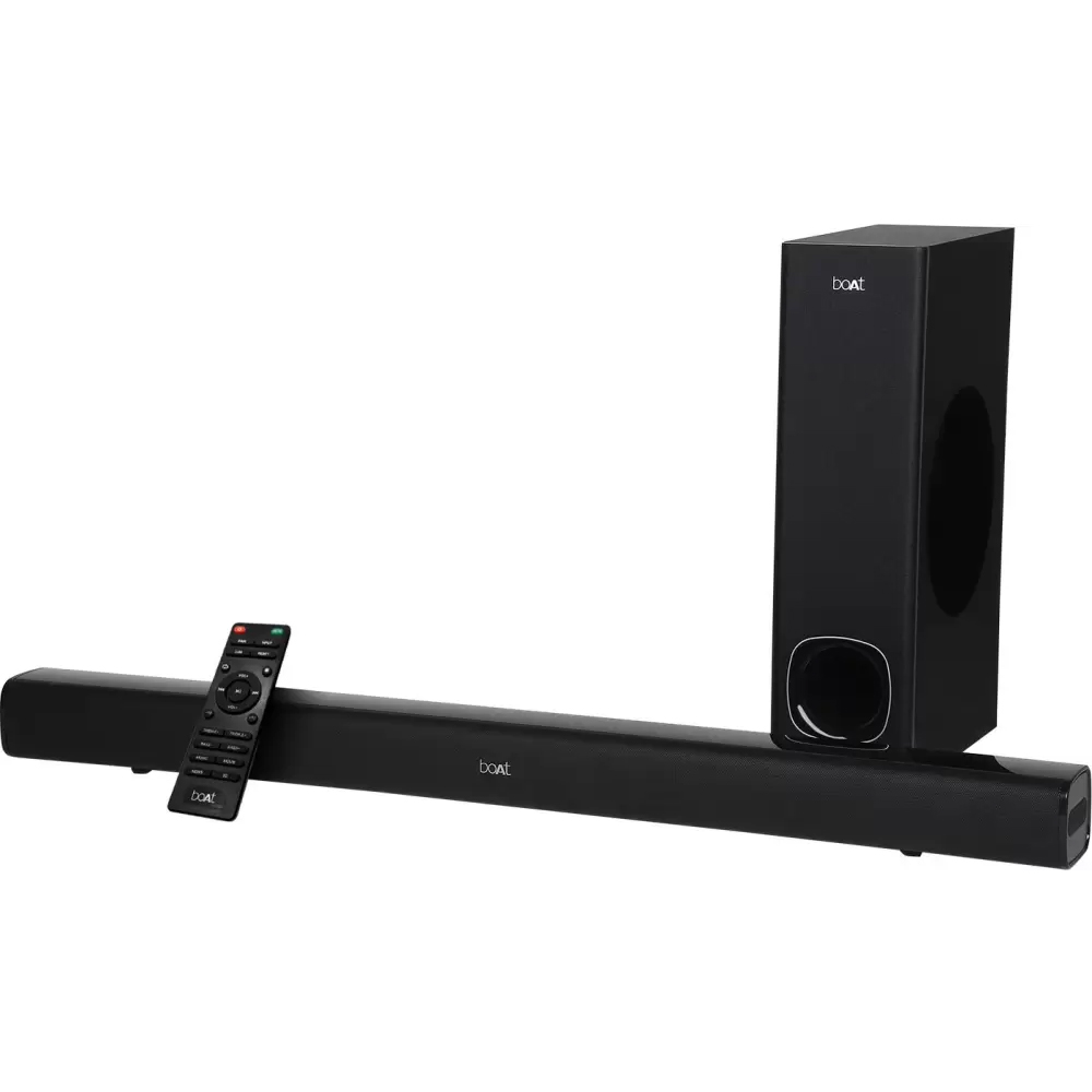 boAt AAVANTE 1200 Wireless Bluetooth Soundbar Speaker with Subwoofer (Premium Black)
boAt AAVANTE 1200 Wireless Bluetooth Soundbar Speaker with Subwoofer (Premium Black)