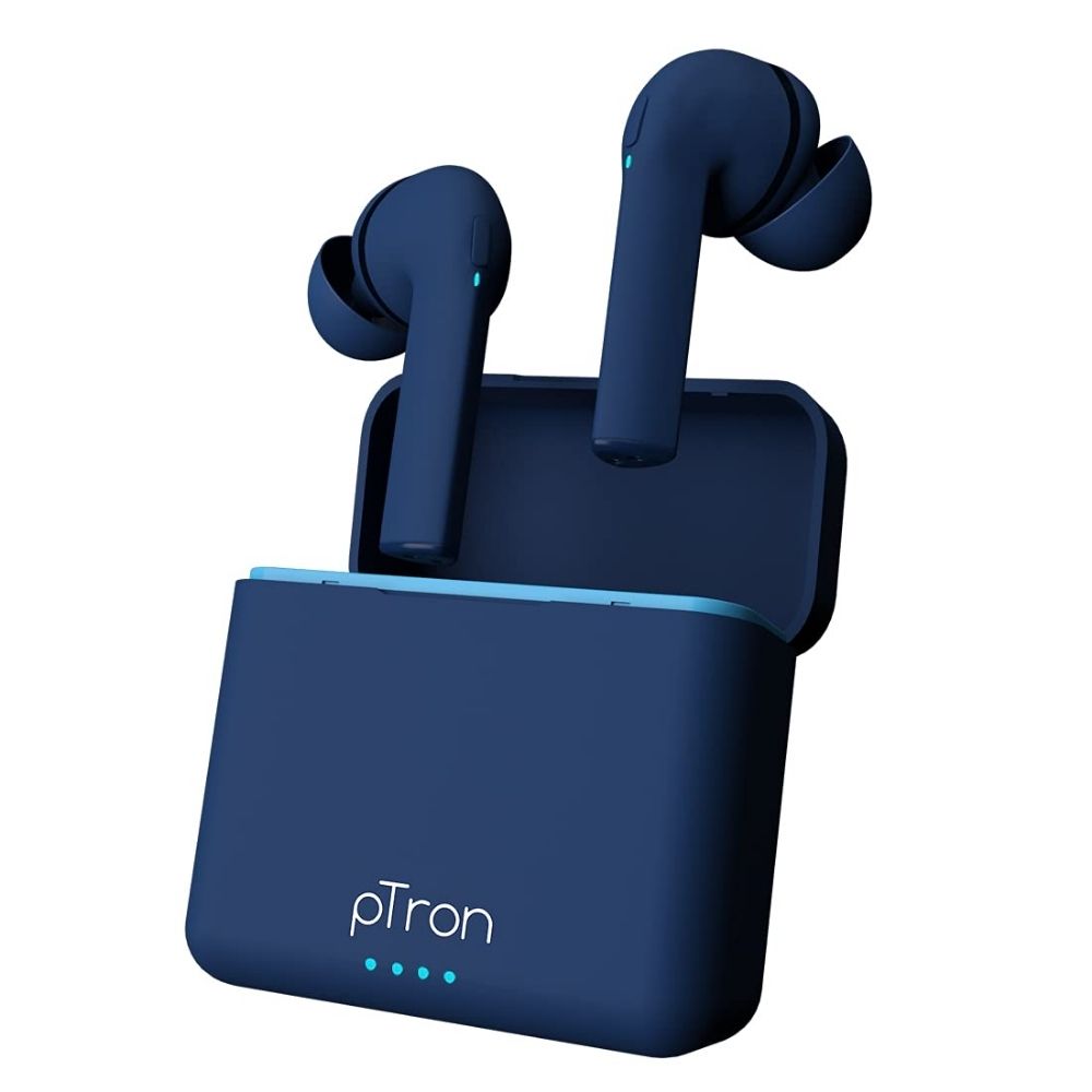 pTron Bassbuds Vista in-Ear True Wireless Bluetooth 5.1 Headphones with Deep Bass, IPX4 Water/Sweat Resistant, Passive Noise Cancelation (Blue)
pTron Bassbuds Vista in-Ear True Wireless Bluetooth 5.1 Headphones with Deep Bass, IPX4 Water/Sweat Resistant, Passive Noise Cancelation (Blue)