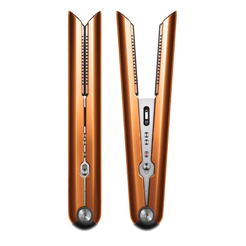 Dyson Corrale Hair Straightener with Cord-free Versatility, Heat Control, OLED Screen, Auto Shut-off and Safety Lock (Copper/Nickel, 389432-01)
Dyson Corrale Hair Straightener with Cord-free Versatility, Heat Control, OLED Screen, Auto Shut-off and Safety Lock (Copper/Nickel, 389432-01)