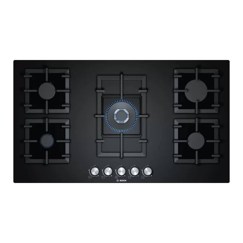 Bosch Hob with Cylindrical Knobs, Flame Failure Safety Device, Low Profile Stainless Steel, Tempered Glass Hob Surface (Black, PPQ9B6O90I)
Bosch Hob with Cylindrical Knobs, Flame Failure Safety Device, Low Profile Stainless Steel, Tempered Glass Hob Surface (Black, PPQ9B6O90I)