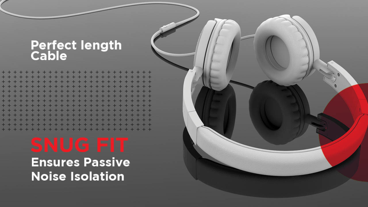 boAt Bassheads 910 Wired Headphone Carbon Black Vijay Sales