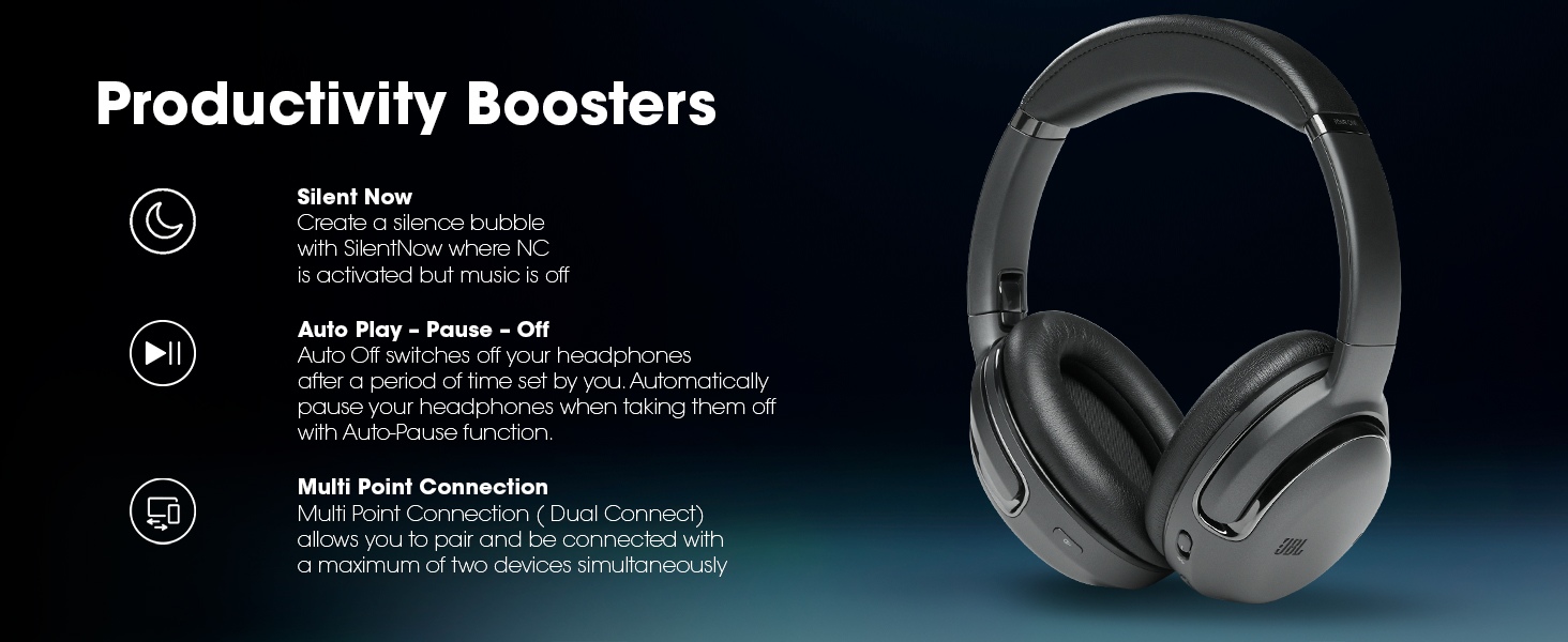 JBL Tour ONE Wireless Headphones with JBL Pro Sound, HiRes Audio