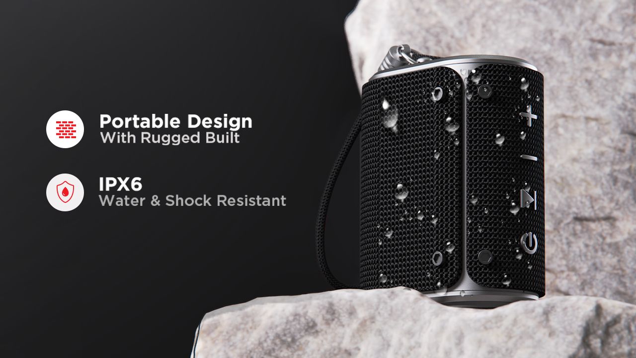 boAt Stone Grenade RTL Portable Bluetooth Speaker with IPX5 Water and