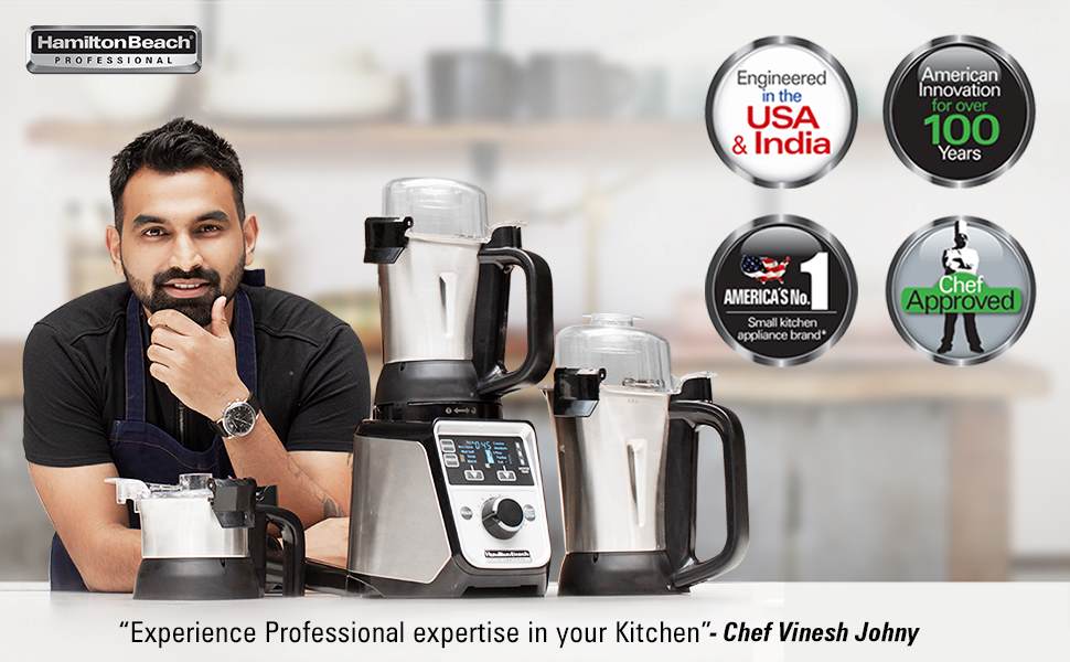 Hamilton Beach Professional Juicer Mixer Grinder with Unbreakable
