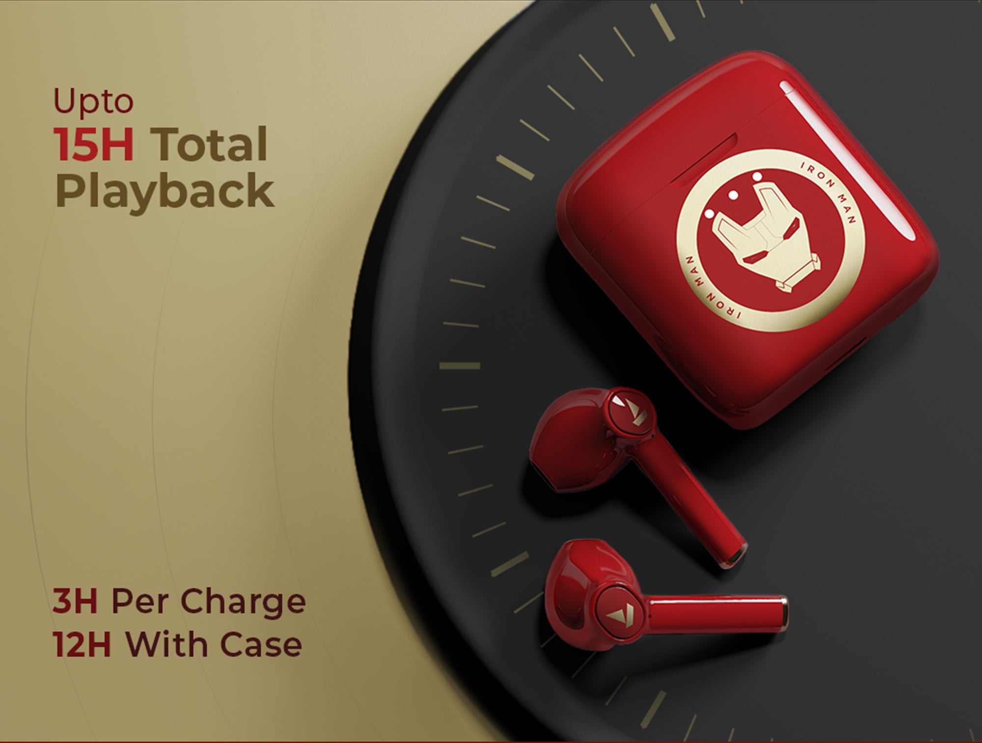 boAt Airdopes 131 RTL Marvel Edition (Iron Man) Truly Wireless Buds