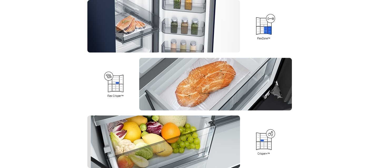 Samsung 936 Ltrs Side By Side Bespoke Inverter Refrigerator
