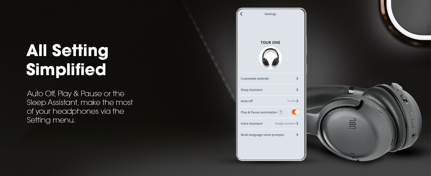 JBL Tour ONE Wireless Headphones with JBL Pro Sound, HiRes Audio