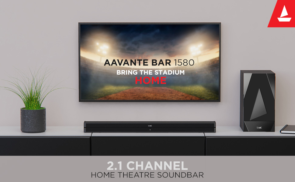 boAt Aavante Bar 1500 2.1 Channel Home Theatre Soundbar with 120W boAt Signature Sound, Wired