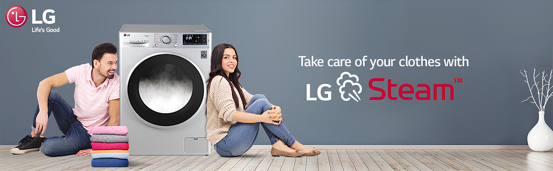 LG 9 Kg Fully Automatic Front Load Washing Machine (FHM1409BDP