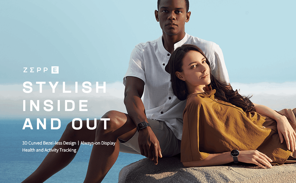 Amazfit Zepp E Square Smart Watch with 5 ATM Water Resistance, 7 Day ...