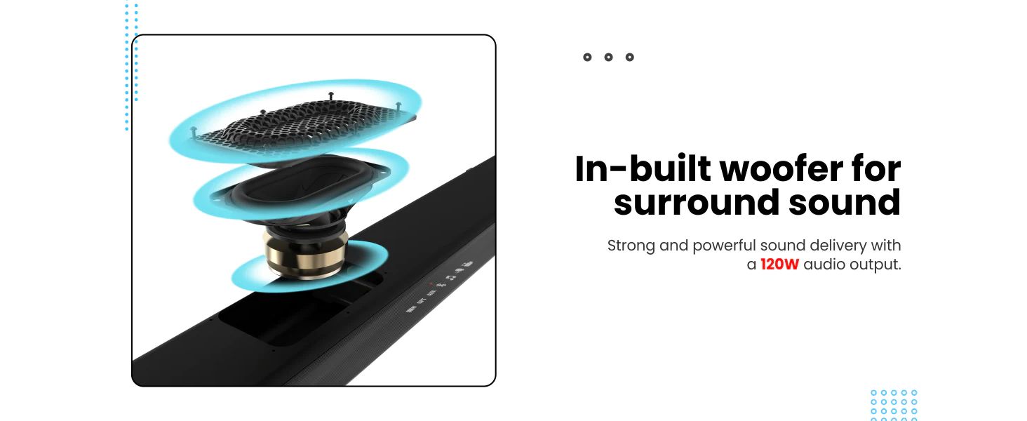 Portronics Sound Slick IV Wireless Soundbar Vijay Sales