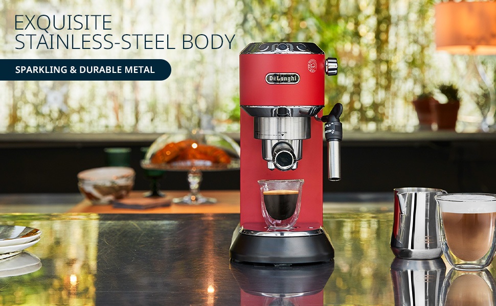 Delonghi Pump Espresso Semi Automatic Coffee Maker with Adjustable