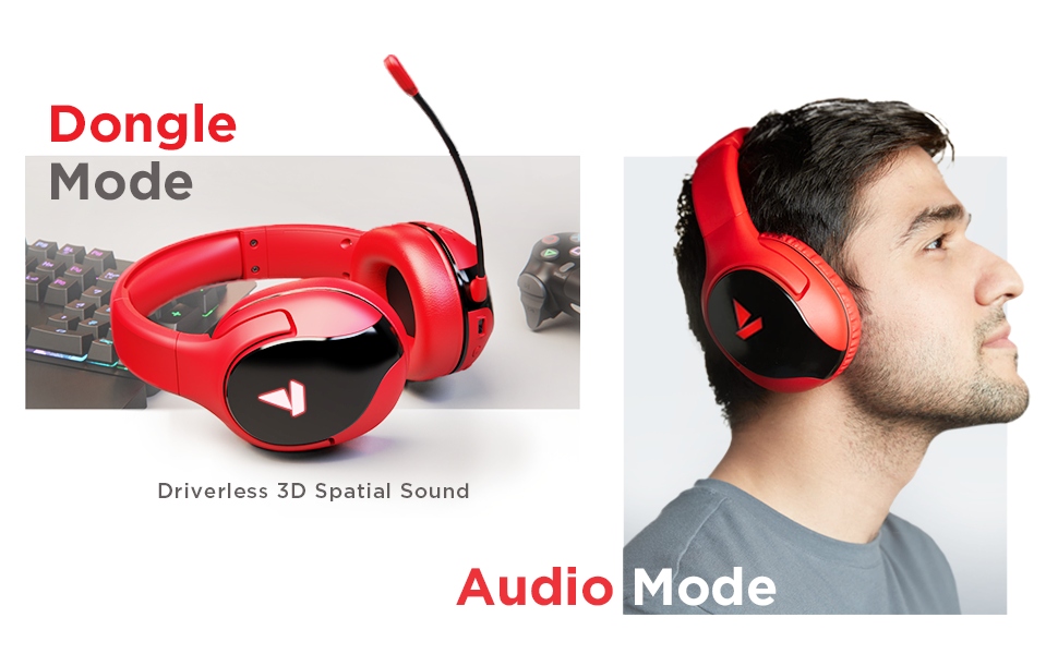 boAt Immortal 1300 RTL Bluetooth Gaming Headset Red Vijay Sales