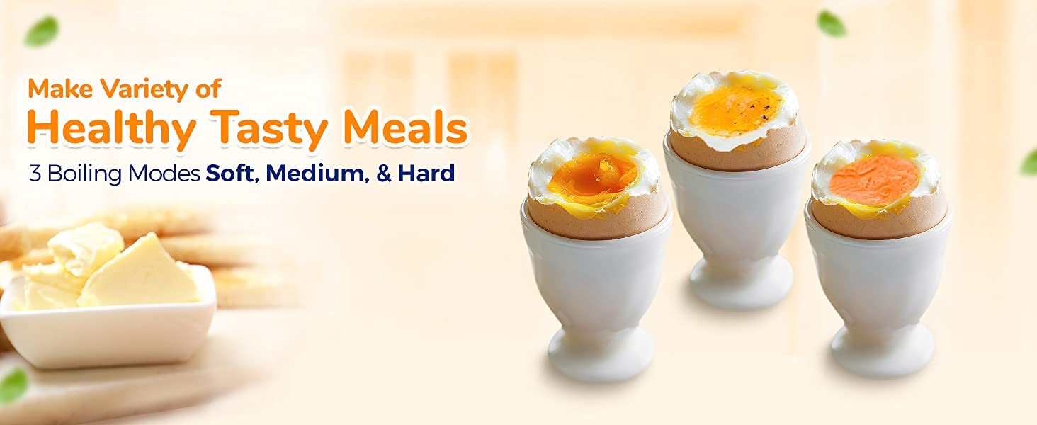 Kent Super Egg Boiler with 3 Boiling Modes, 400 Watts, Stainless Steel