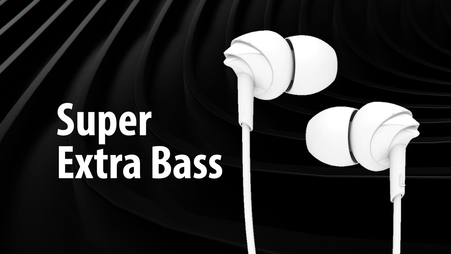 boAt BassHeads 110 Earphone with In Line Microphone, Super Extra Bass