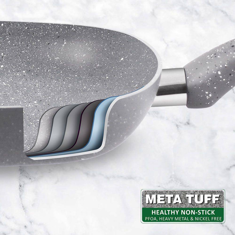 Wonderchef Granite Nonstick Grill Pan with Ergonomic SoftTouch Handle