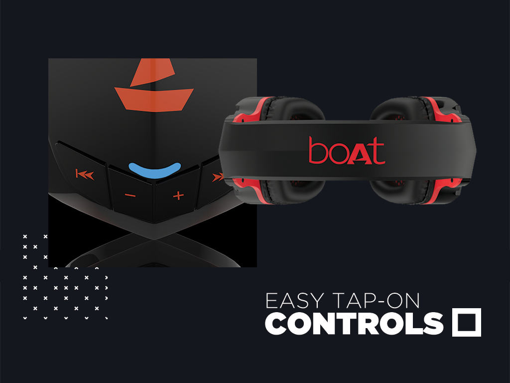 boAt Rockerz 518 Bluetooth Headphone Molten Orange Vijay Sales