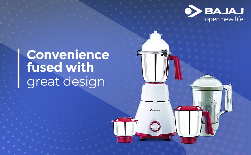 Bajaj GX 4701 Mixer Grinder with Multi Tasker Blades, Lid Lock