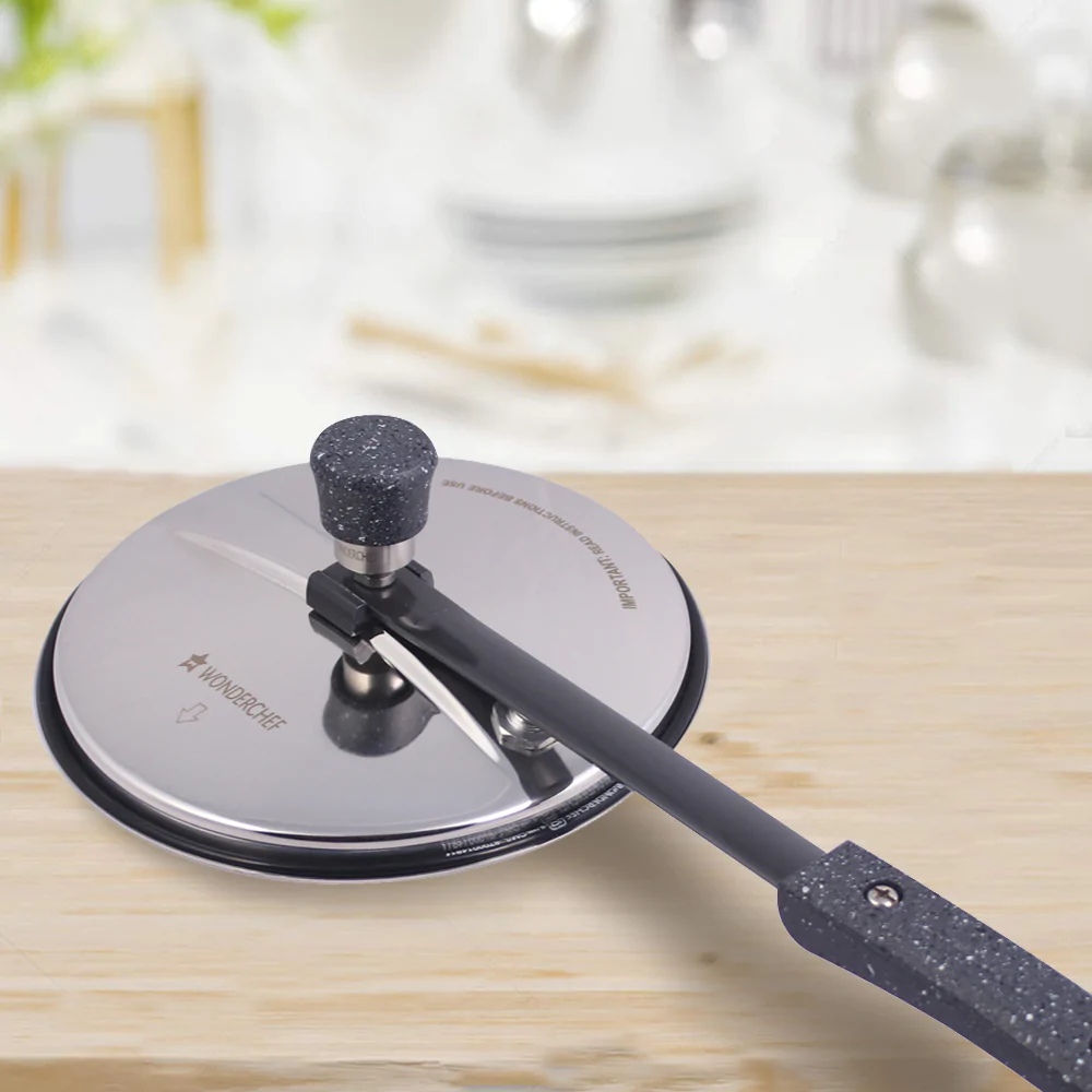 Wonderchef Tauras Induction Base Hard Anodized Pressure Cooker with