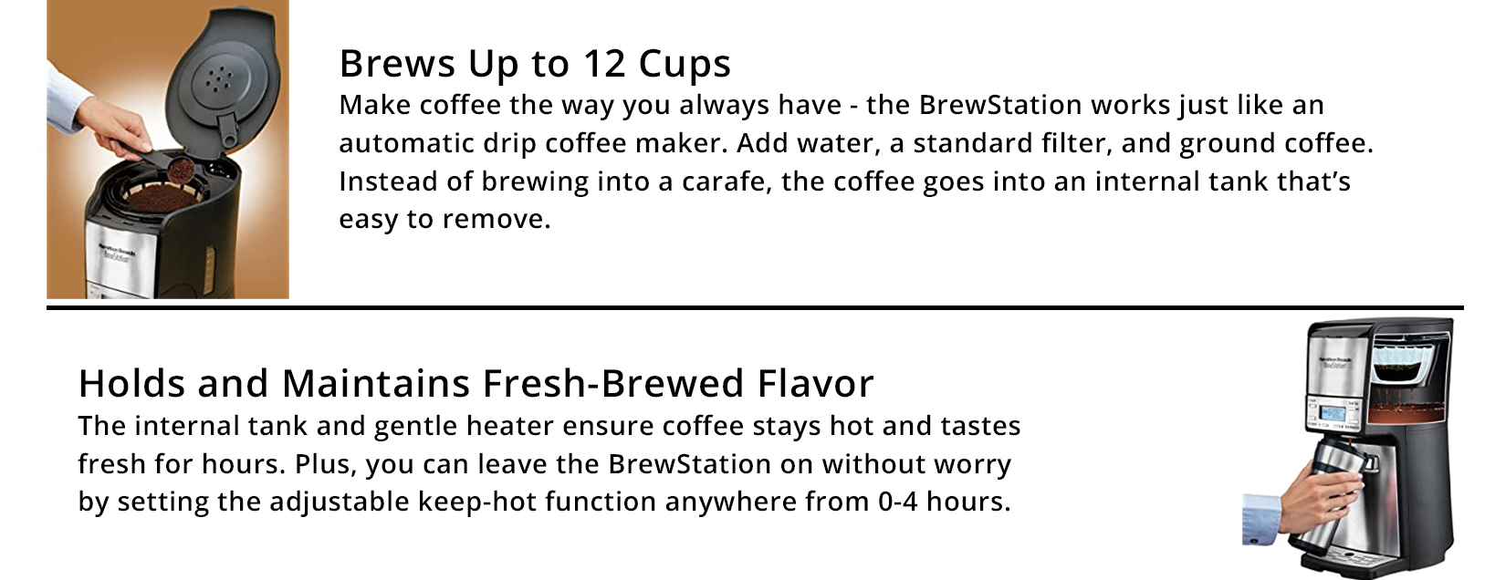 Hamilton Beach BrewStation Dispensing Coffee Maker with OneHand