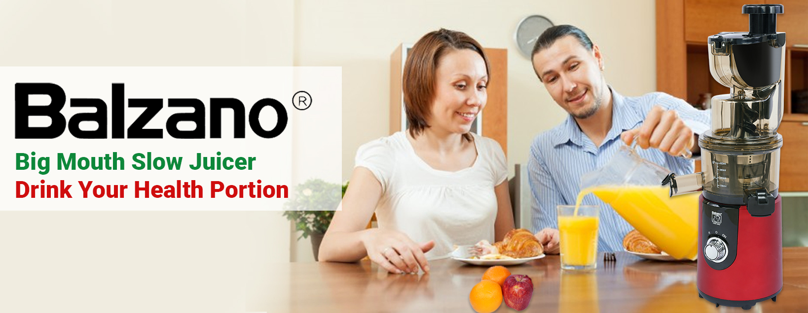 Balzano Cold Press Slow Juicer with Juicemax Technology, 200Watts