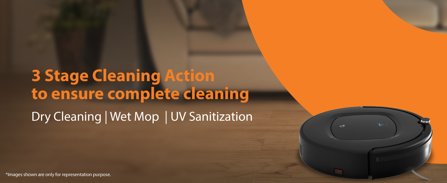 Eureka Forbes Robo VAC N MOP Robotic Vacuum Cleaner with Remote Control