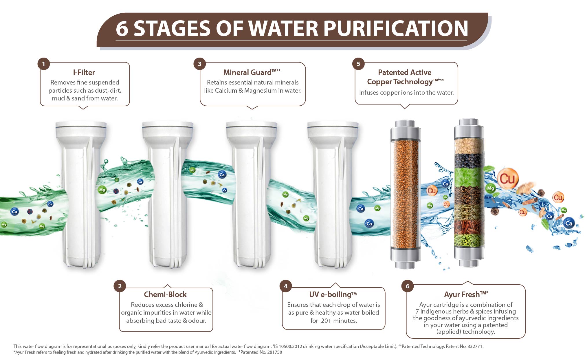 Eureka Forbes Water Purifier Aquaquard Crystal NXT UV+AYUR with Ayur