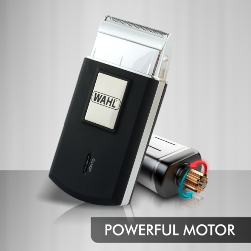 Wahl Travel Shaver and Trimmer, Sharp Blades, Powerful Motor, Wet & Dry Shaving Price in India