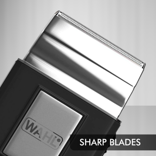 Wahl Travel Shaver and Trimmer, Sharp Blades, Powerful Motor, Wet & Dry Shaving Price in India
