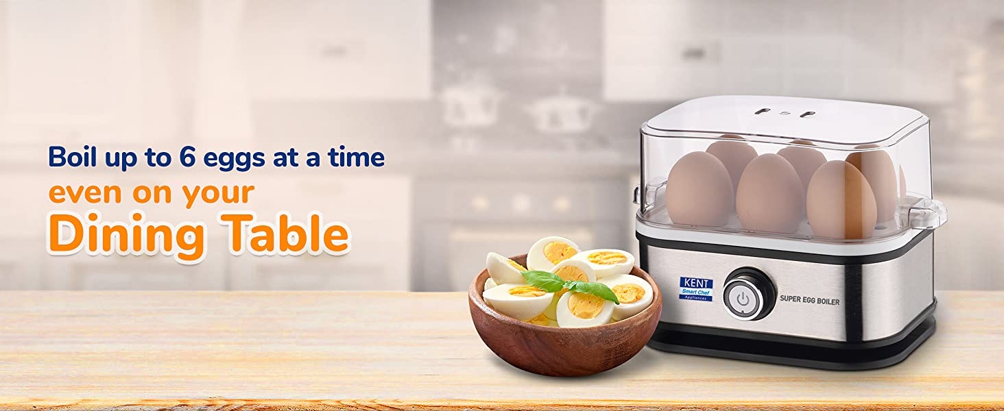 Kent Super Egg Boiler with 3 Boiling Modes, 400 Watts, Stainless Steel