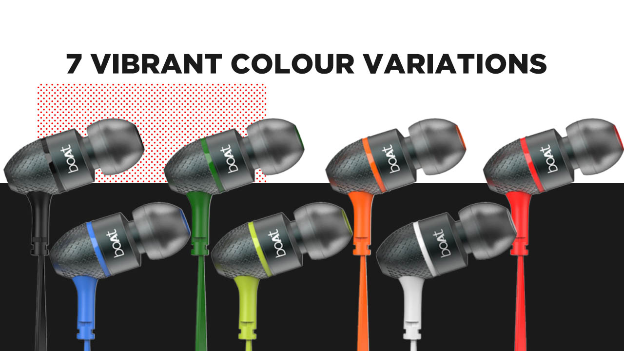 boAt BassHeads 228 inEar Wired Earphones with Super Extra Bass, Metallic Finish, TangleFree