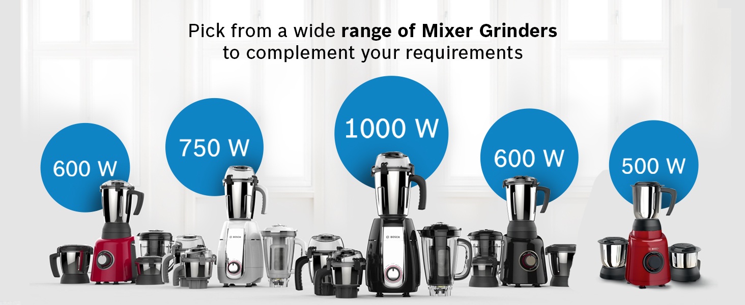 Bosch Truemixx Pro 4 Jar Mixer Grinder with Stone Pounding Technology