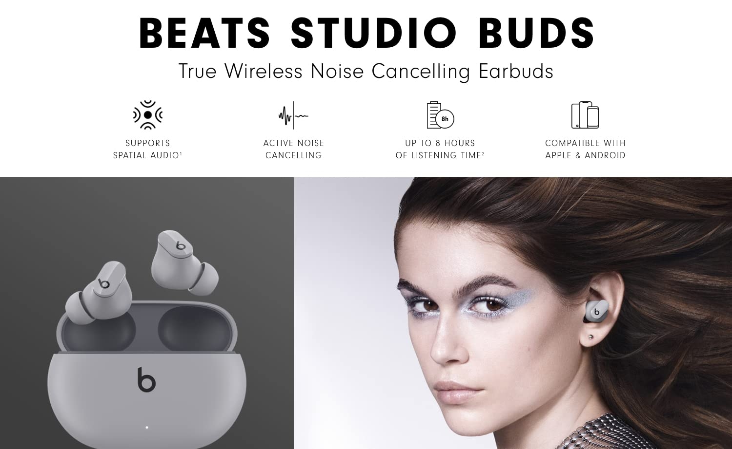 Beats Studio Buds â€“ True Wireless Noise Cancelling Earphones â€“ Black Vijay Sales