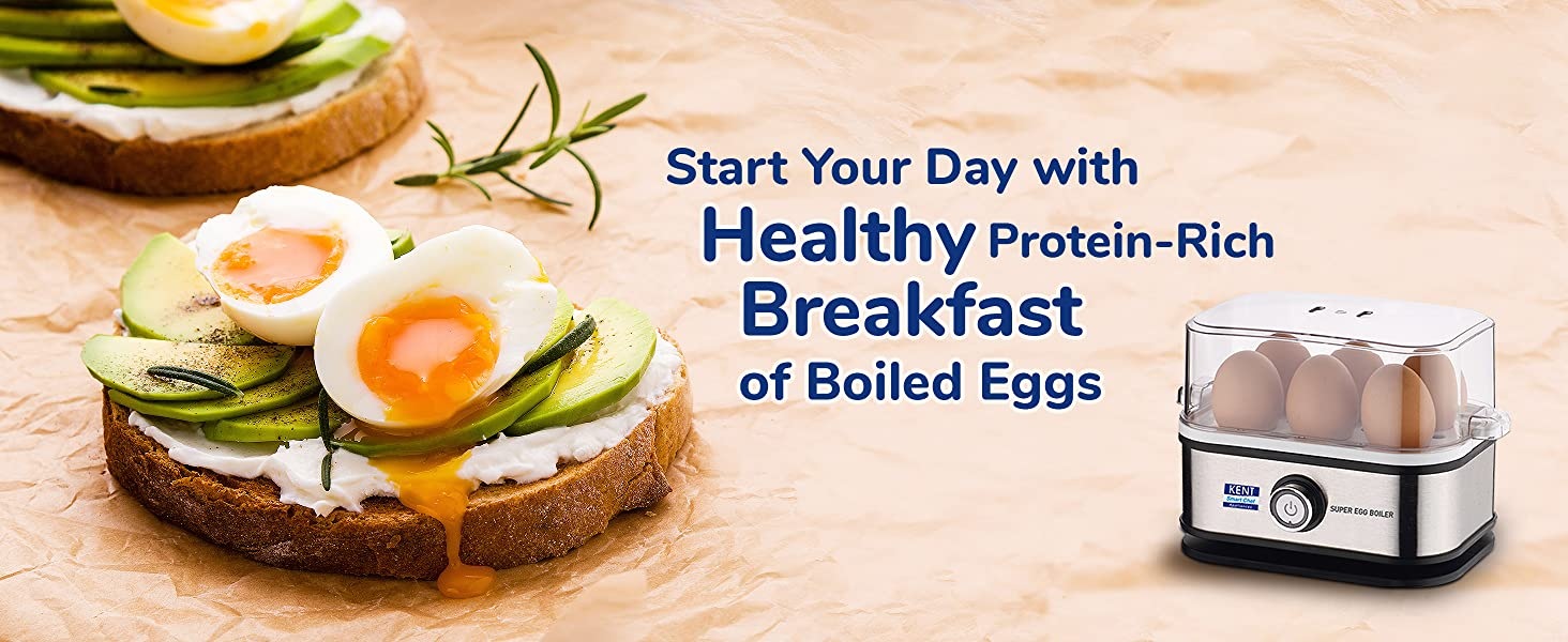 Kent Super Egg Boiler with 3 Boiling Modes, 400 Watts, Stainless Steel