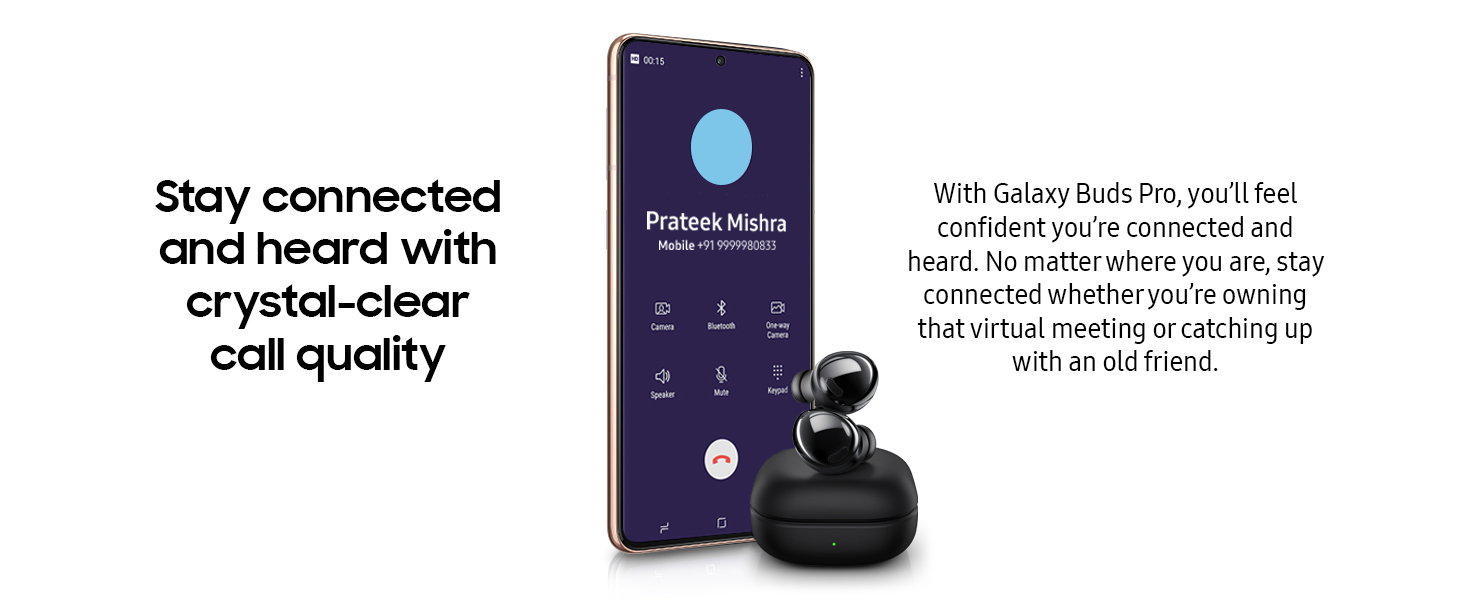 Samsung Buds Pro (Silver) with IPX7 Water Resistance, 11 mm Woofer