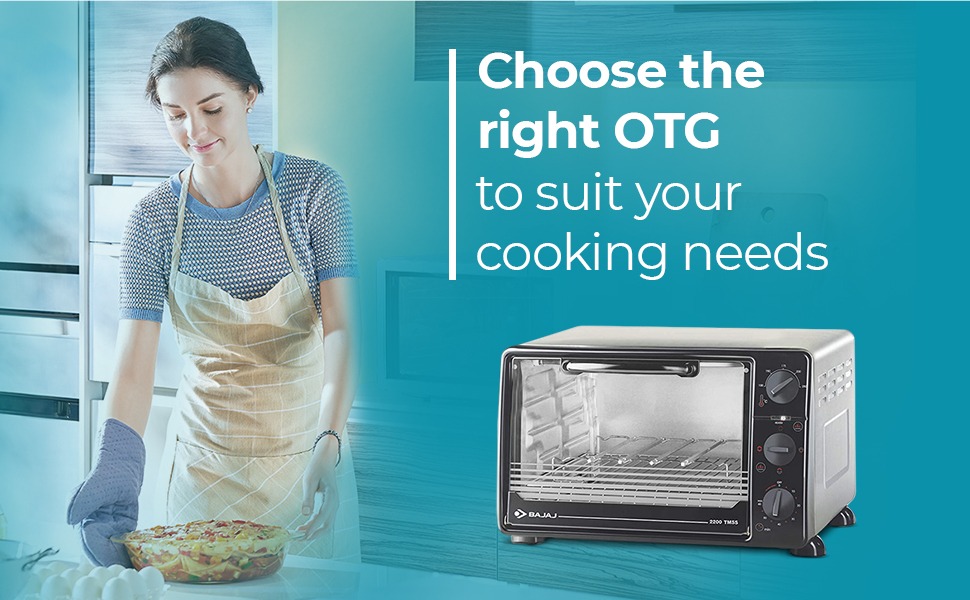 Bajaj 22 Litres Oven Toaster Grillers with Glass Door, Motorised