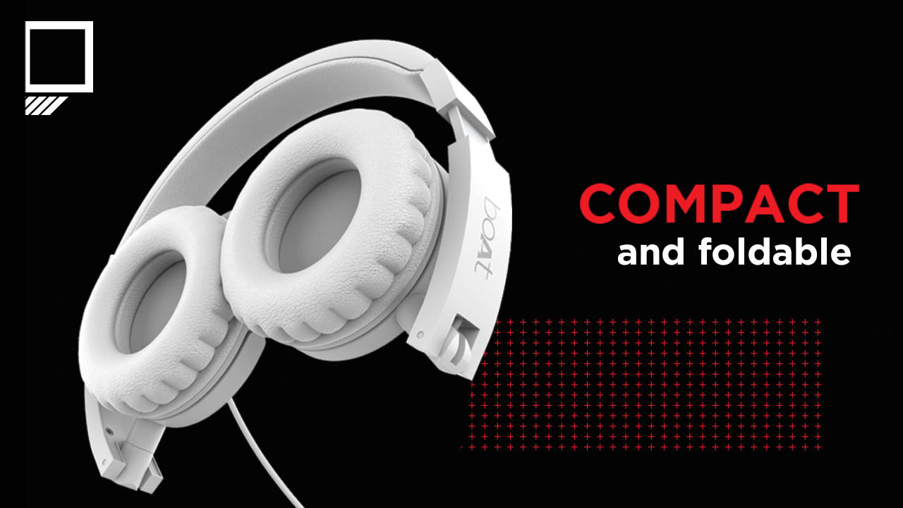 boAt Bassheads 910 Wired Headphone Carbon Black Vijay Sales