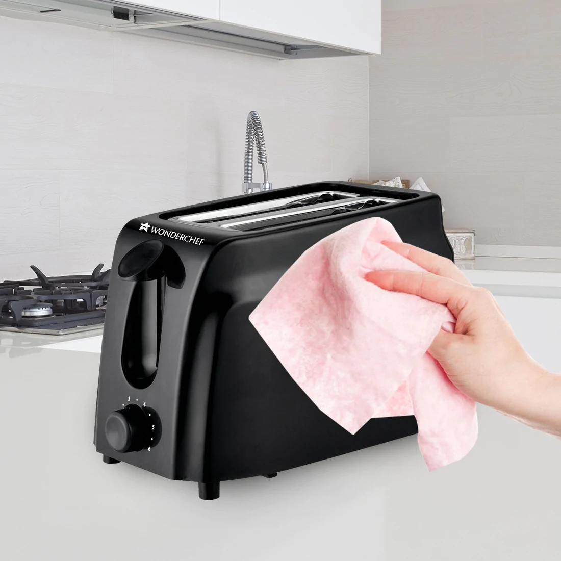 Wonderchef Acura Slice Toaster with 7 Browning Controls, Removable