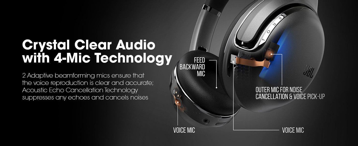 JBL Tour ONE Wireless Headphones with JBL Pro Sound, HiRes Audio