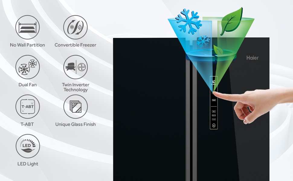 Haier 531 Litres Side By Side French Door Inverter Refrigerator Vijay