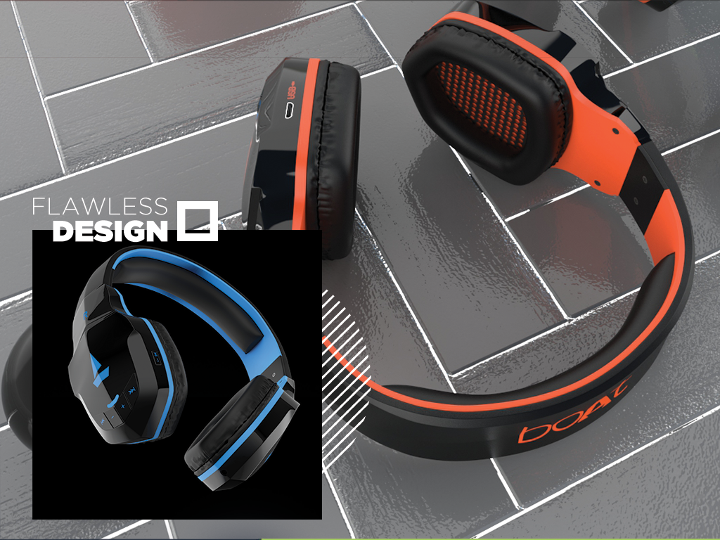 boAt Rockerz 518 Bluetooth Headphone Molten Orange Vijay Sales