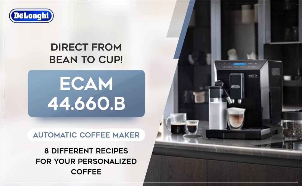 Delonghi ECAM44.660.B Full Automatic Coffee Maker with Lattecrema