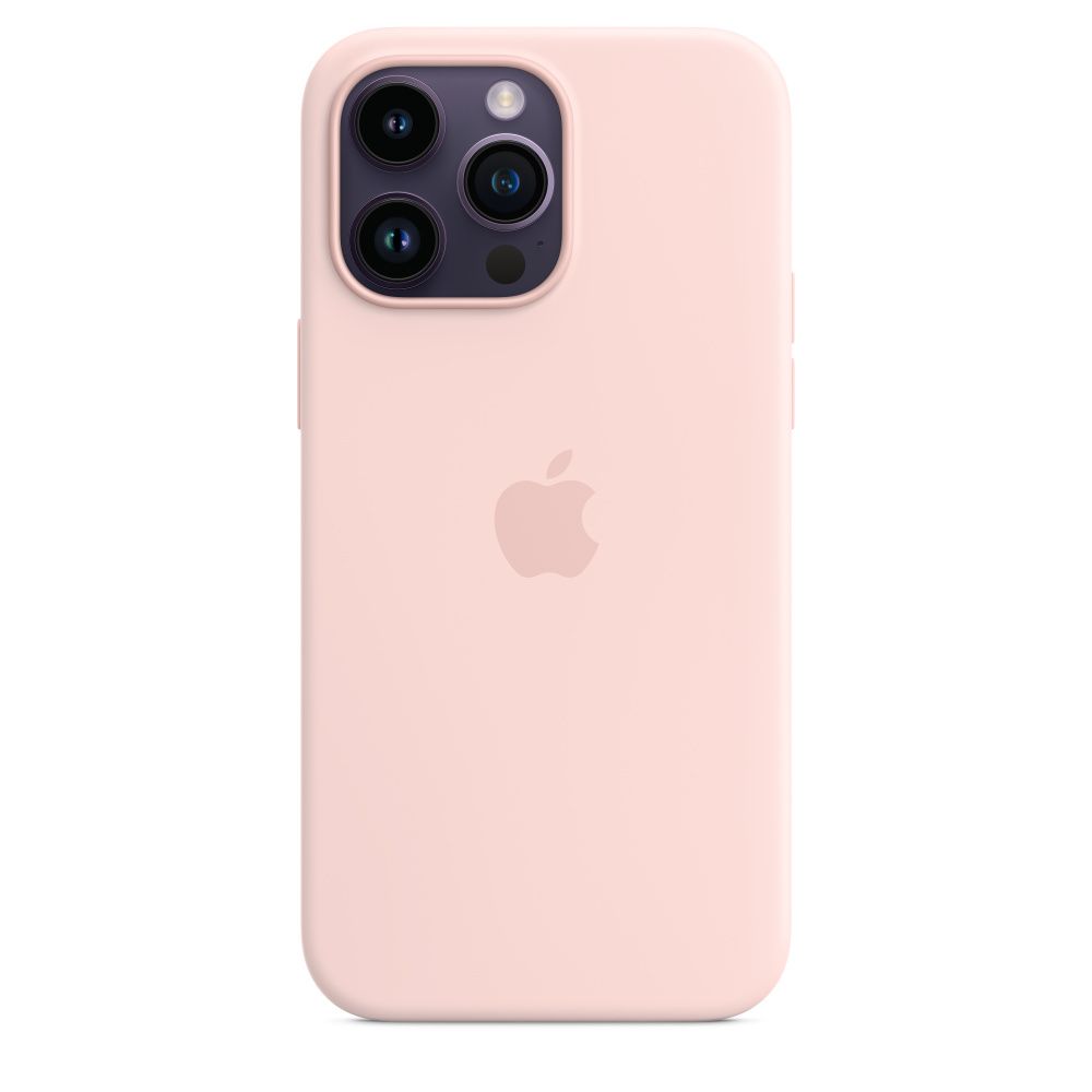 

Apple iPhone 14 Pro Max Silicone Case with MagSafe (Chalk Pink)
