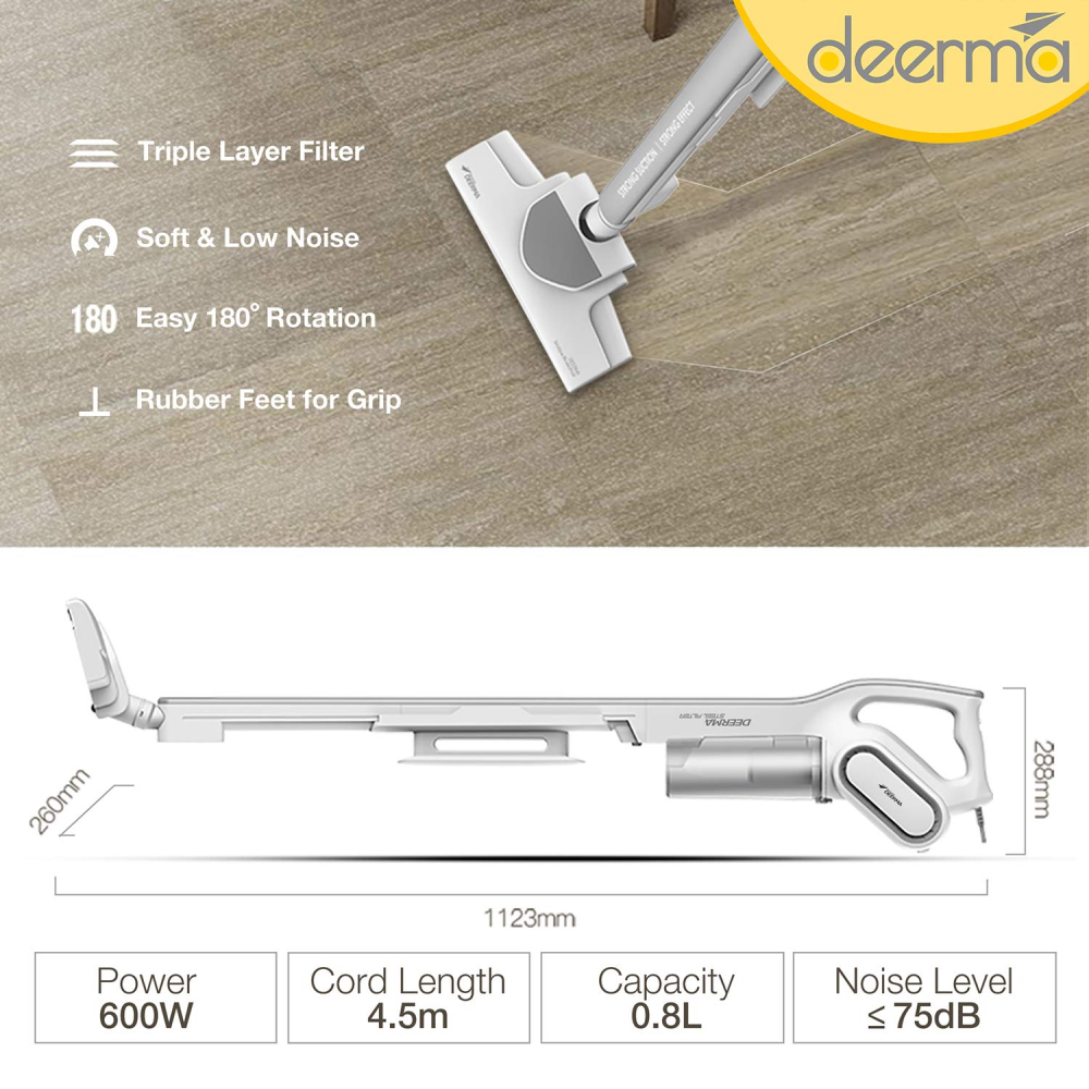 Deerma DX700 600W Handheld Vacuum Cleaner with Blackhole Suction