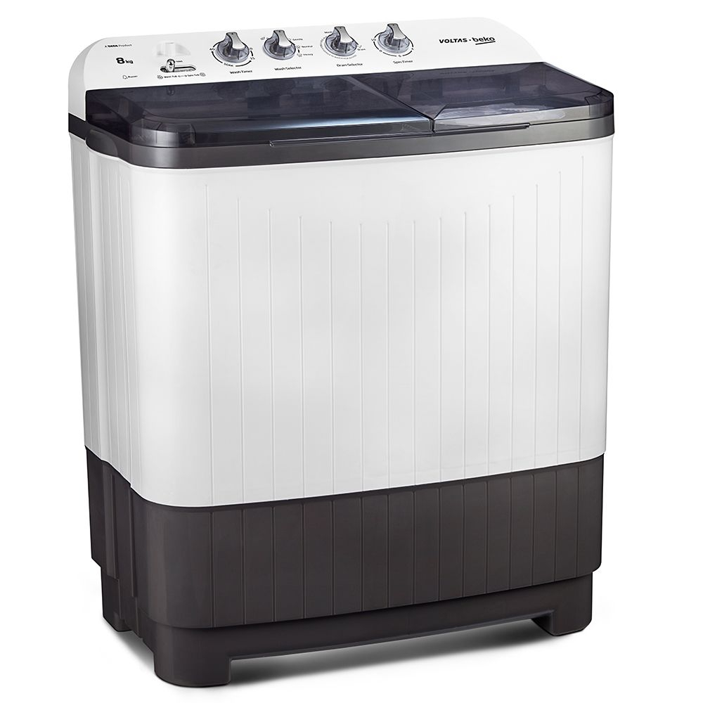 Voltas Beko WTT80DGRT 8.0 Kg Top Load Semi Automatic Washing Machine (Grey) Price in India buy