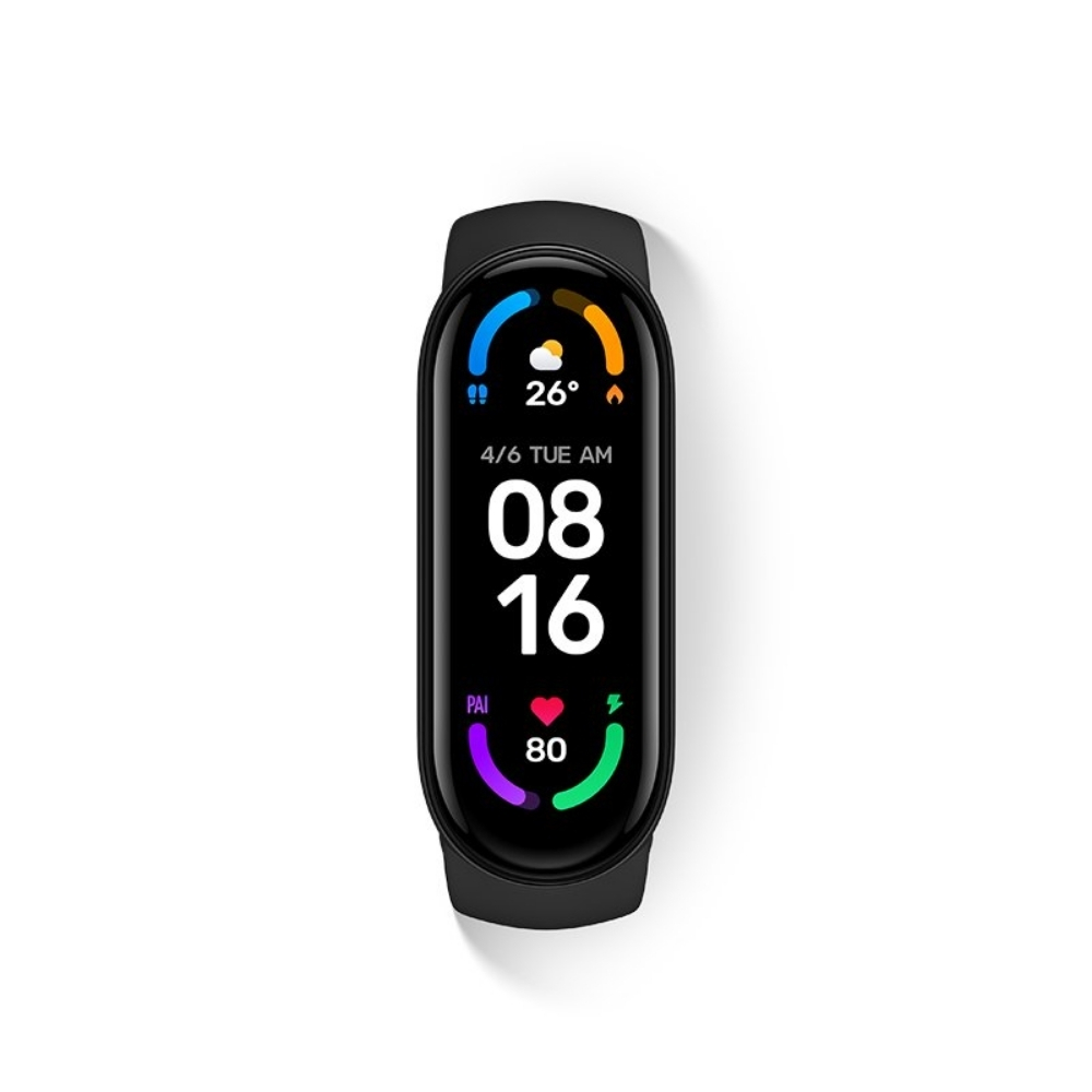 

Xiaomi Mi Band 6 1.56 Inch Full Touch Screen Fitness Band, 5ATM Waterproof, Wireless connection: Bluetooth 5.0 (Black)