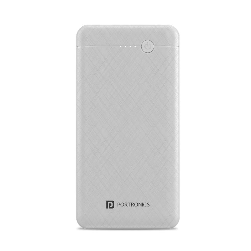 

Portronics Brick II 20K with Dual Input and Output Ports, Supports Android & iOS Charging (White)